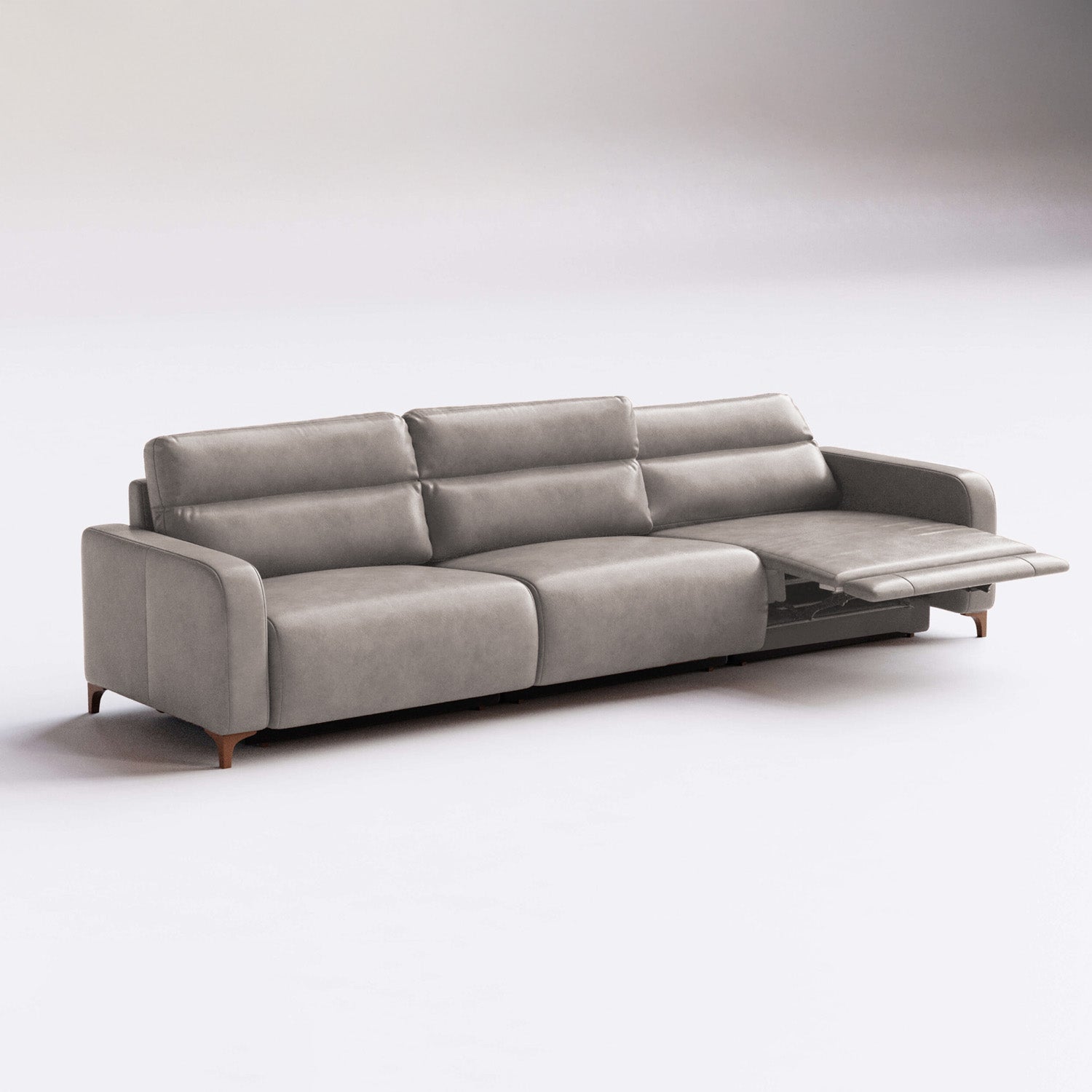 Sofá de Cuero Hush Extensible y Reclinable