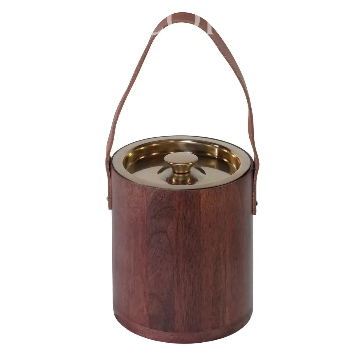 Hielera forrada en cuero