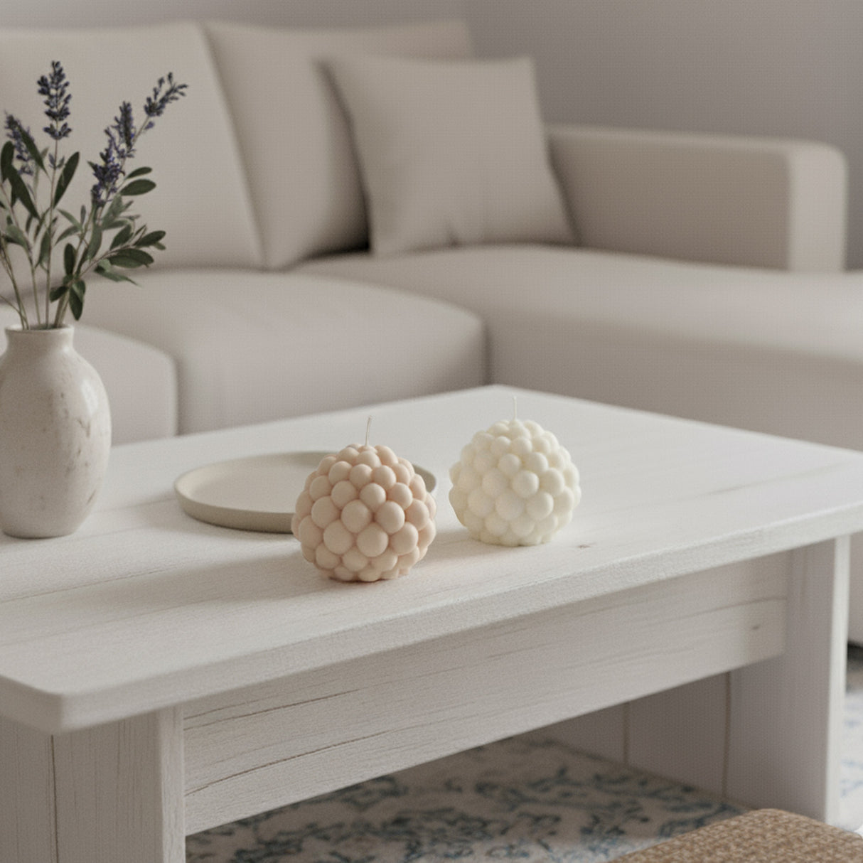 Vela de Cera Burbuja Nórdica