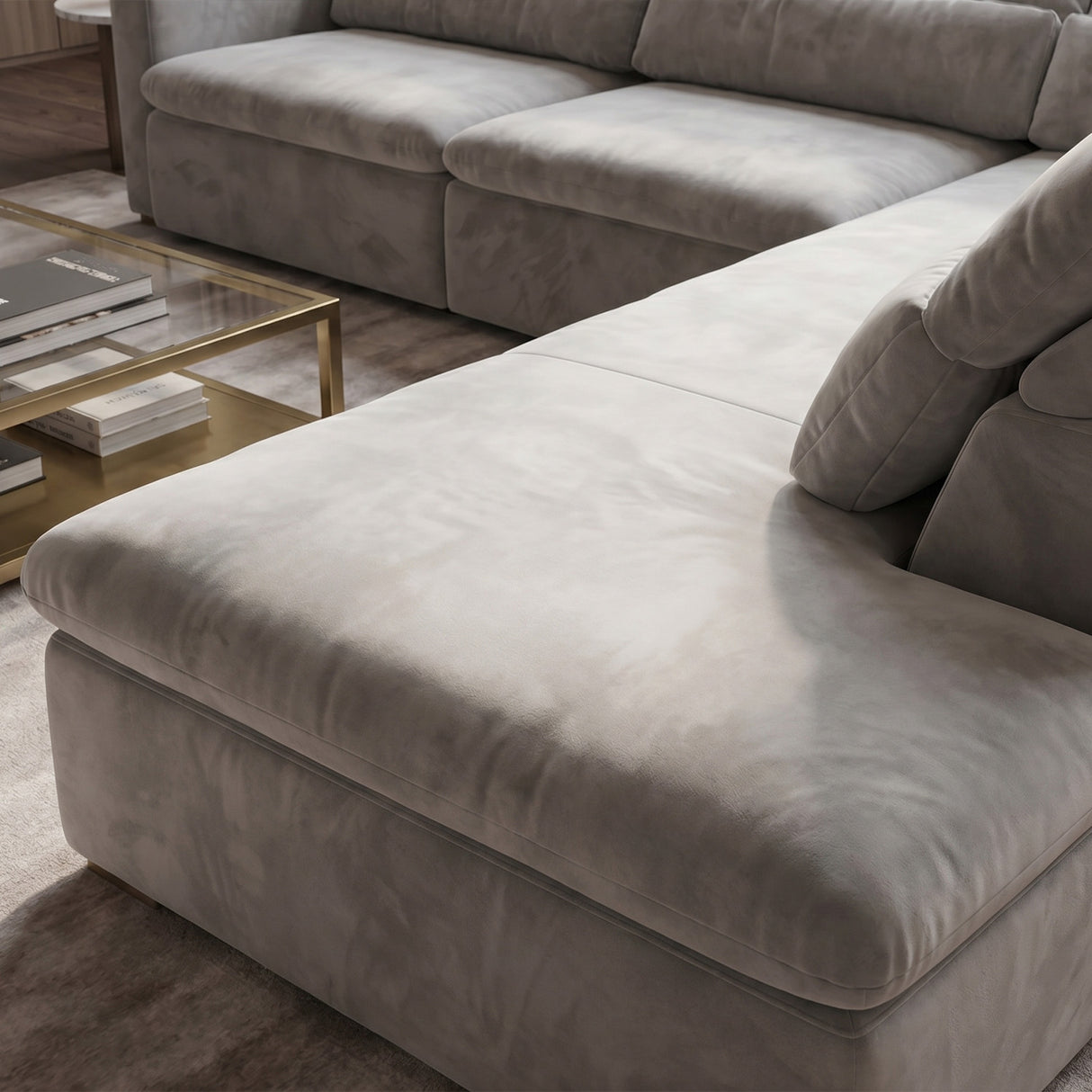 Sofá extensible y reclinable Dublin con Chaise Longue