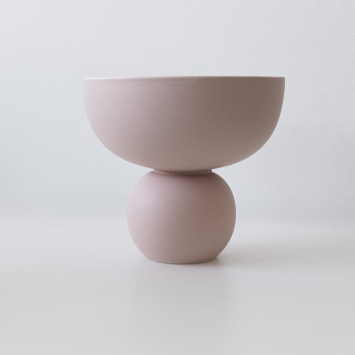 Jarrón semicírculo color rosa / jarrón rosa pastel / jarrón rosa / jarrón decorativo color rosa / jarrón decorativo semicircular color rosa