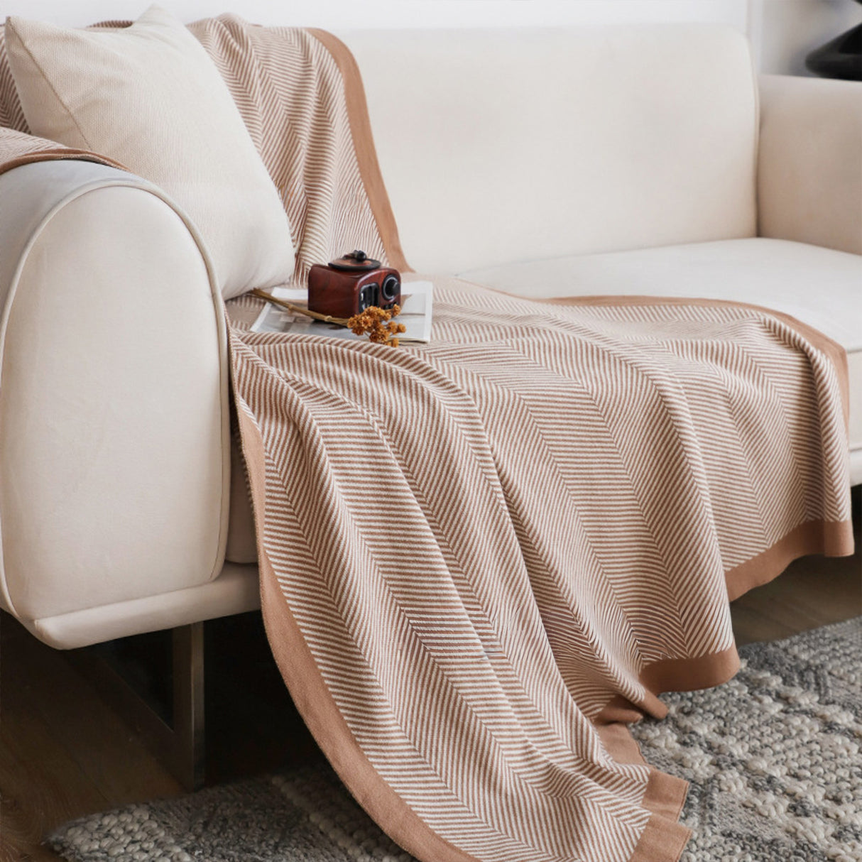 Manta de Algodón Rayas