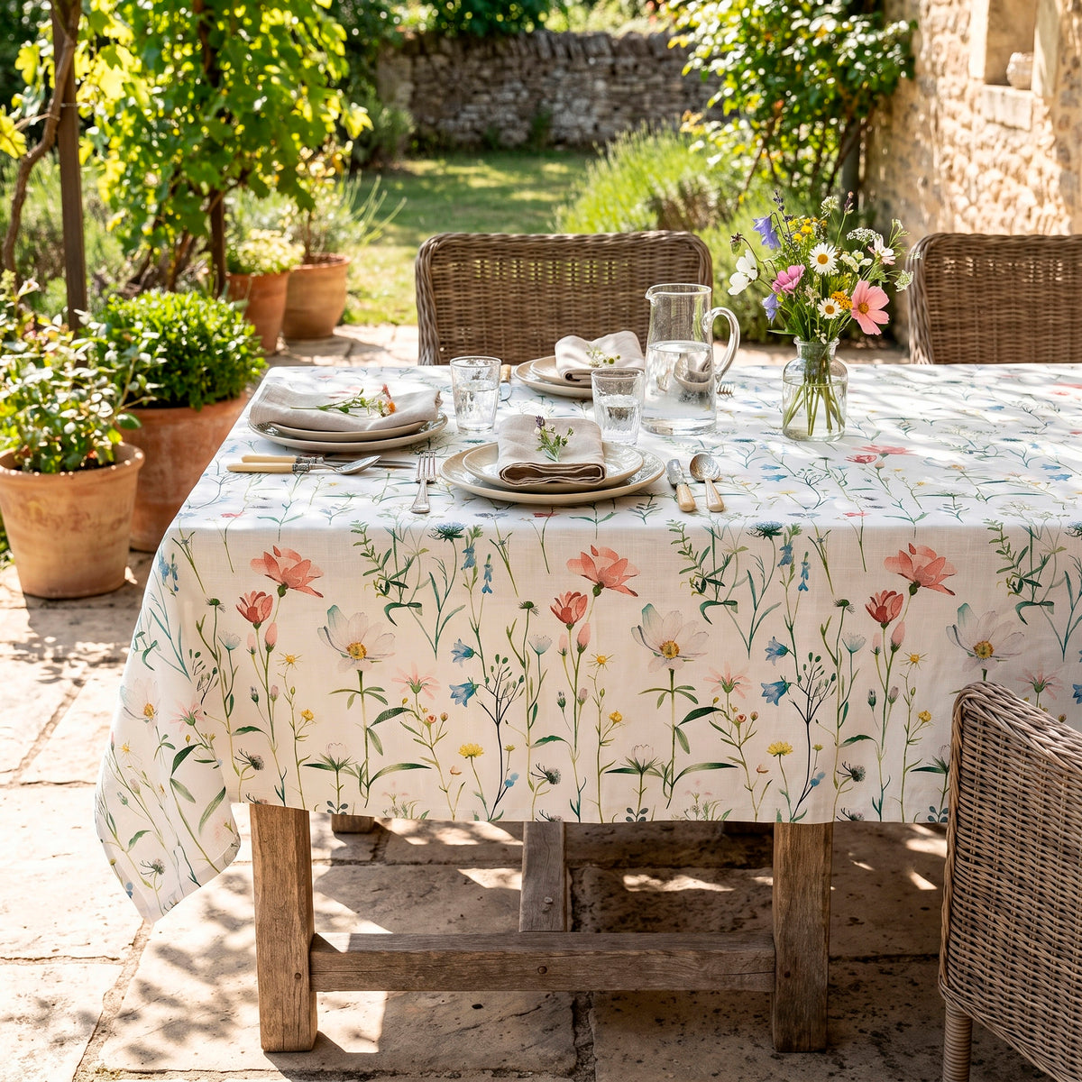 Mantel antimanchas pradera 180 x 280cm