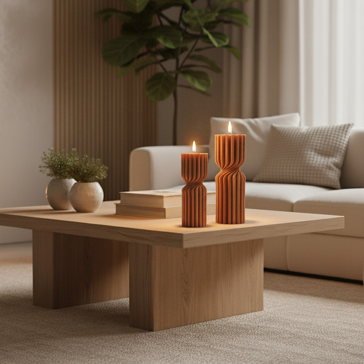 Vela de Cera Europea Caramelo