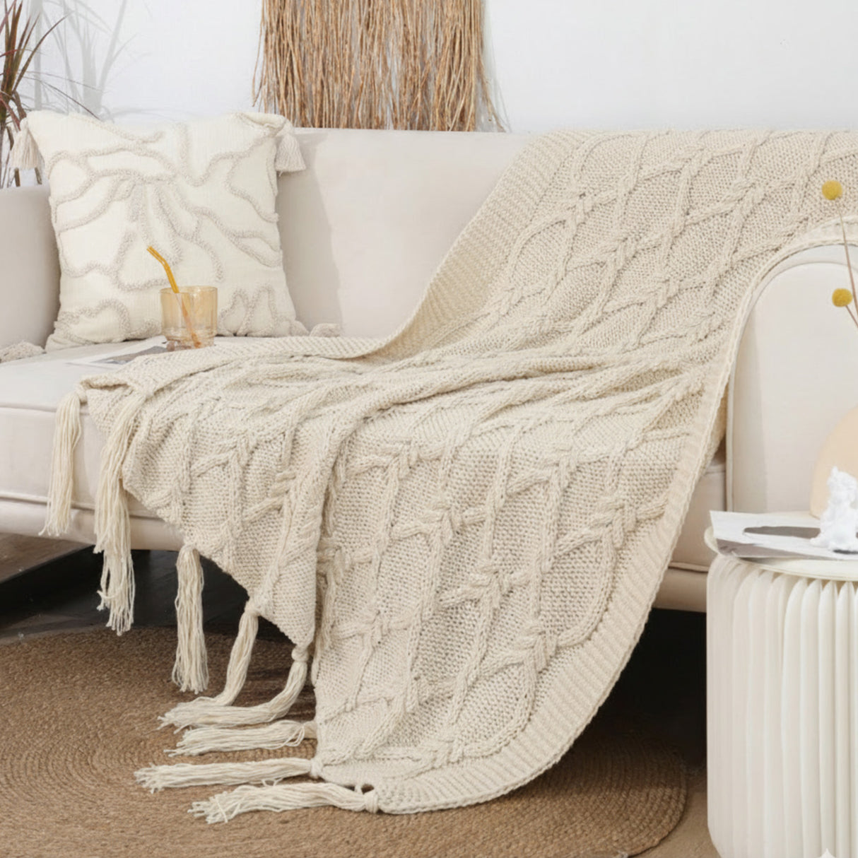 Manta Tejida Americana Flecos