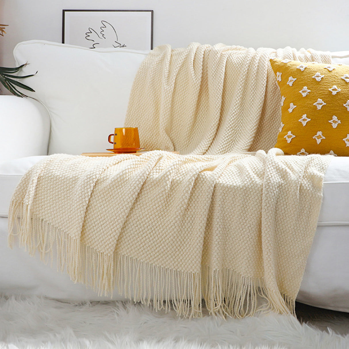 Manta Decorativa de Punto