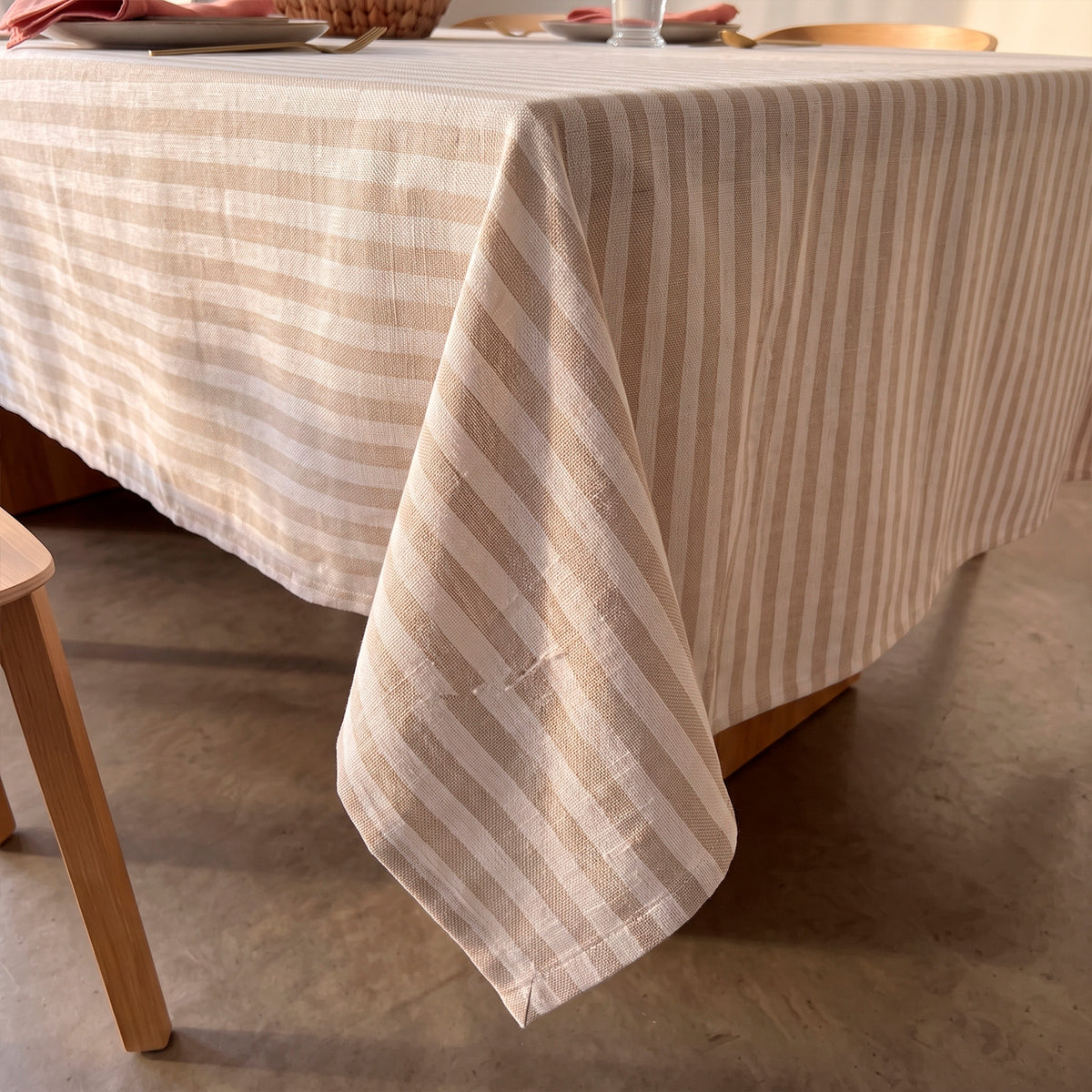 Mantel Laika Rayas beige