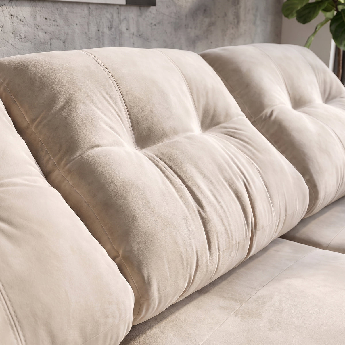 Sofá 3 cuerpos Royalle Tela Beige - 2.90m a Confección