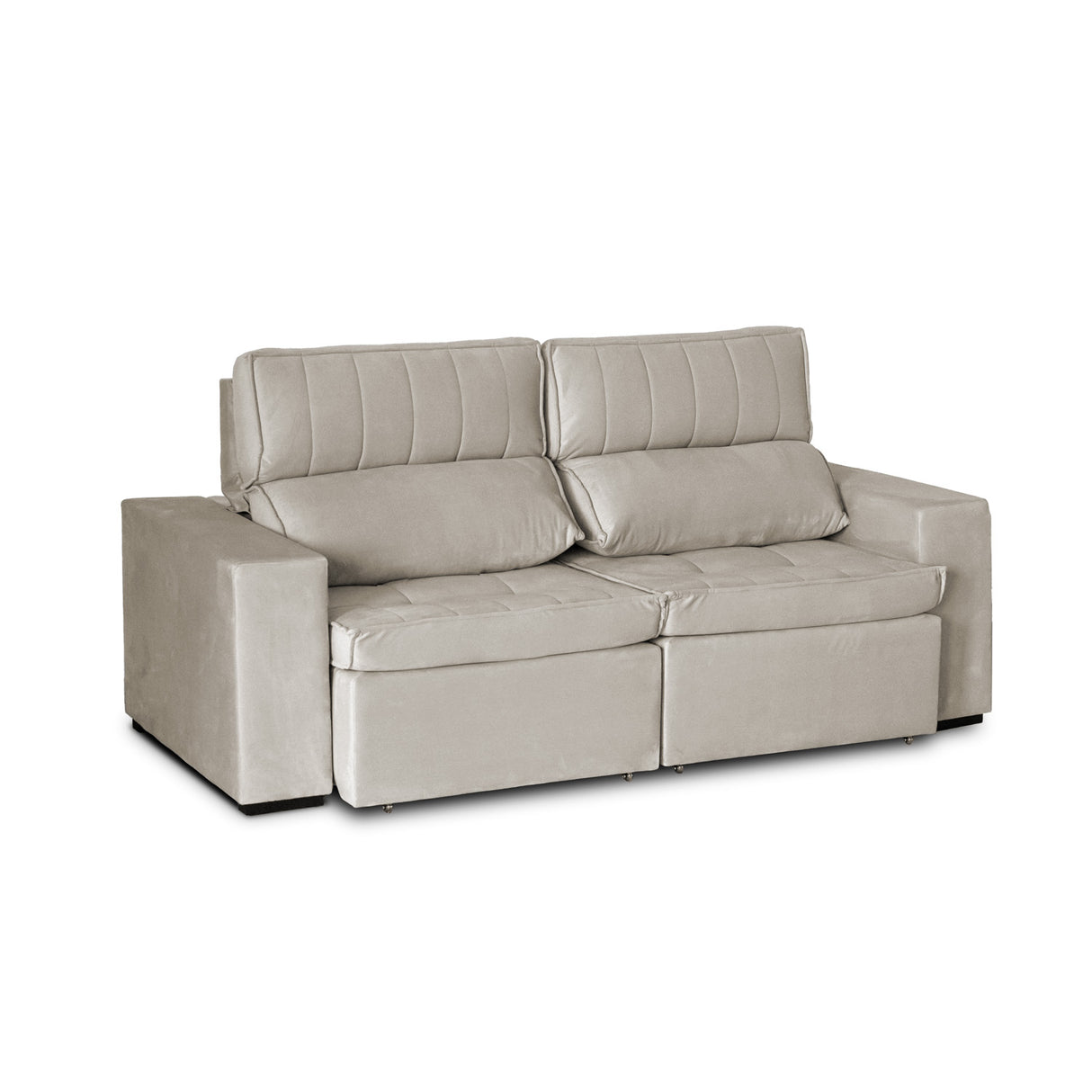 Sofá Extensible y Reclinable Toquio Tejido Arena 2388 Impermeabilizado - 2.04MT Stock