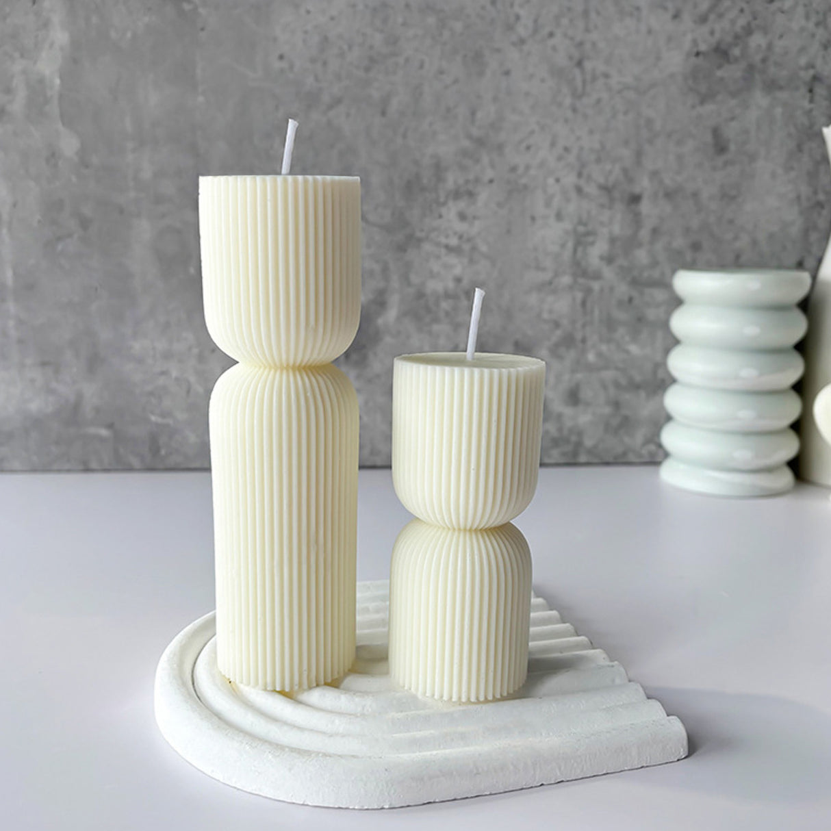 Vela de Cera Blanca Nórdica