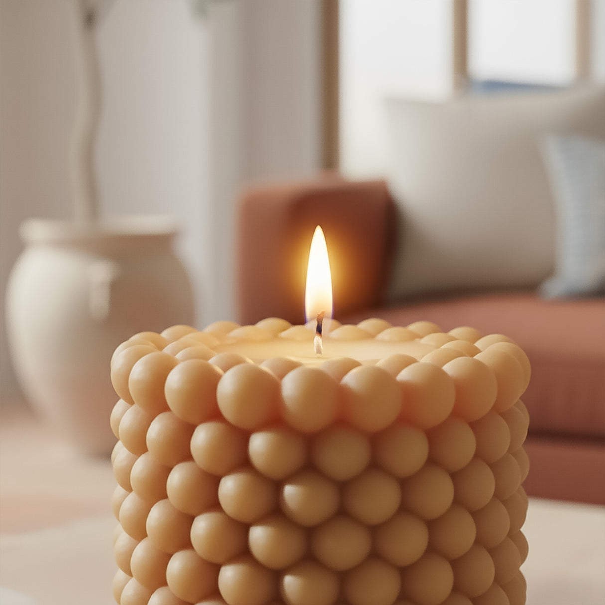 Vela de Cera Burbuja Nórdica Ancha