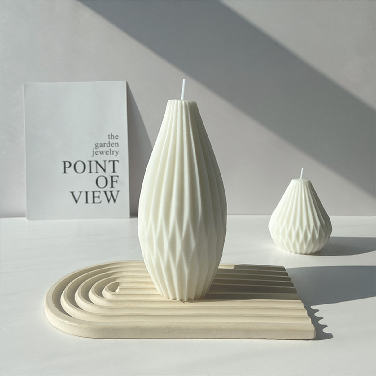 Vela de Cera Blanca Pera Nórdica