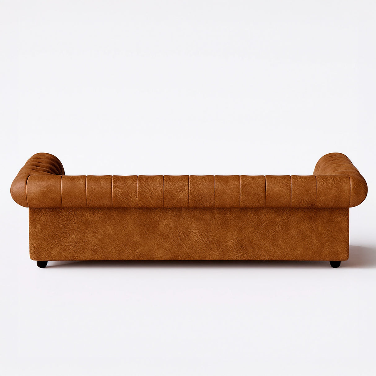 Sofá Chesterfield Cuero Natural