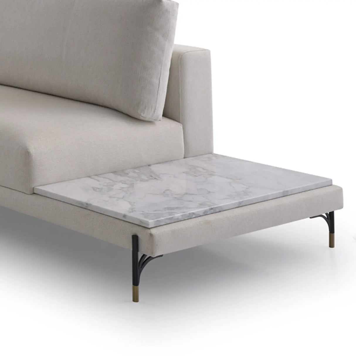 Sofá Cobble con Mesa de Mármol Di Qualita