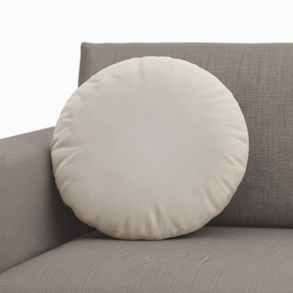 Cojín lumbar circular con tela impermeable para terraza