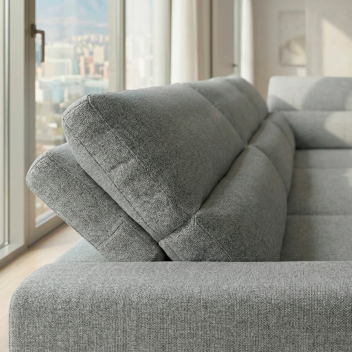 Sofá extensible y reclinable Dublin con Chaise Longue