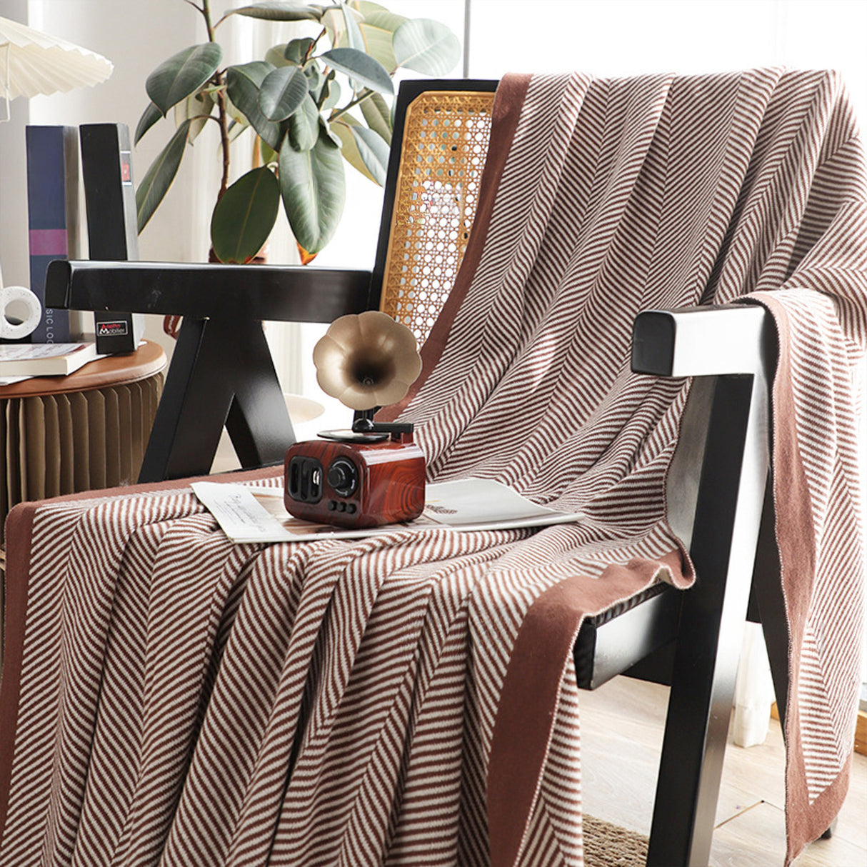 Manta de Algodón Rayas