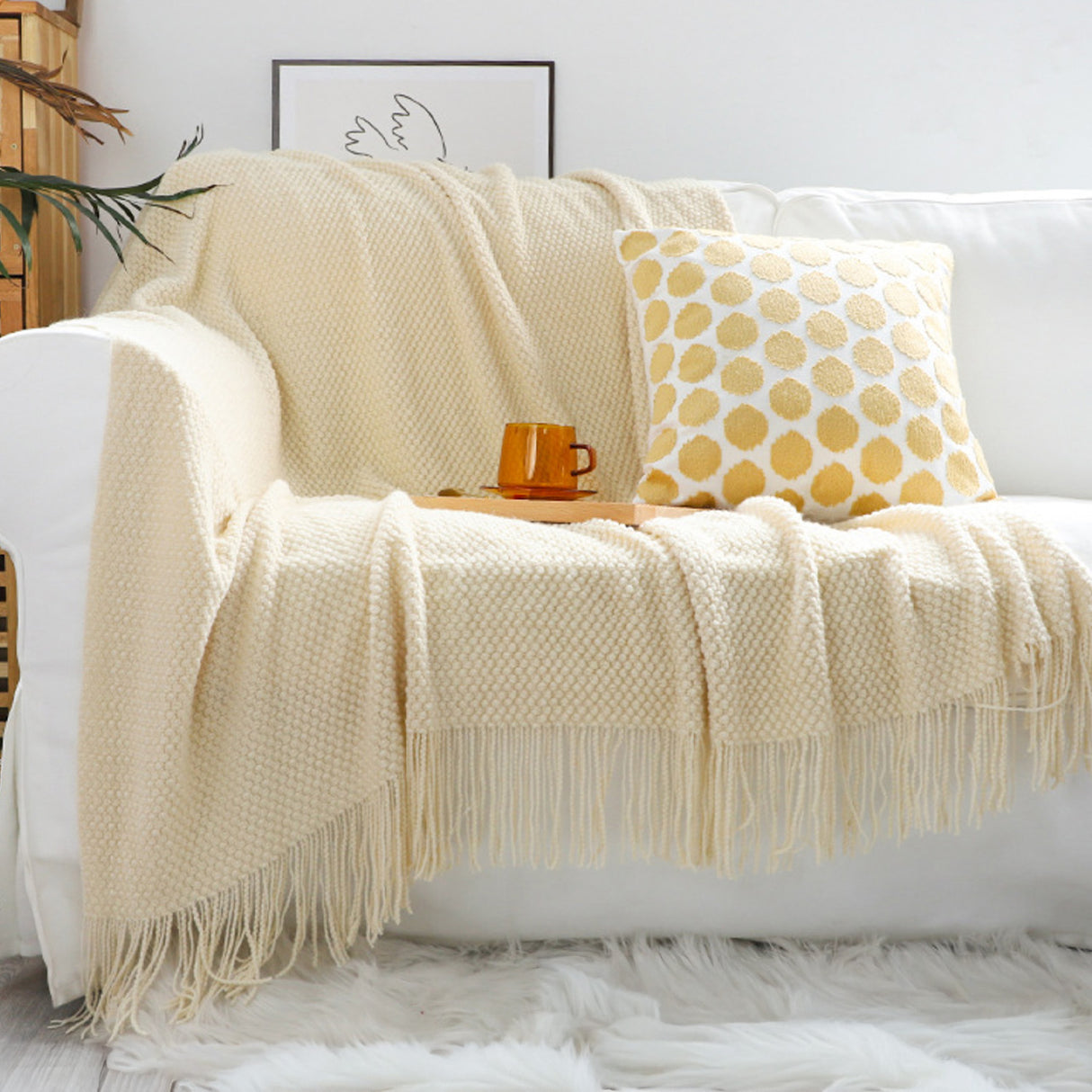 Manta Decorativa de Punto