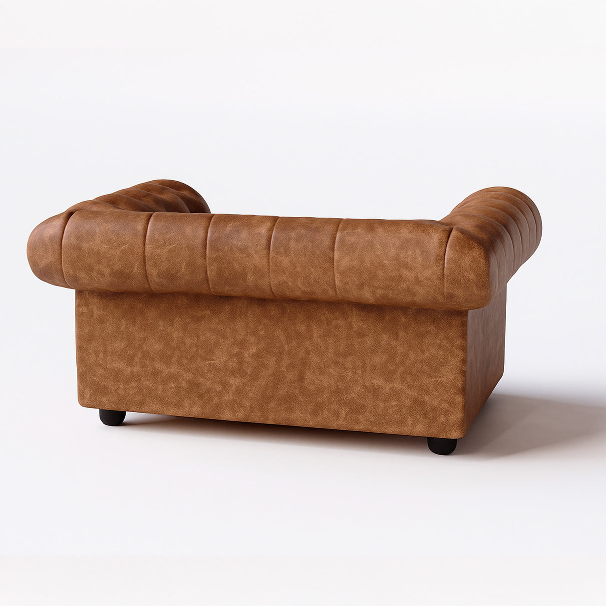 Poltrona de Cuero Chesterfield