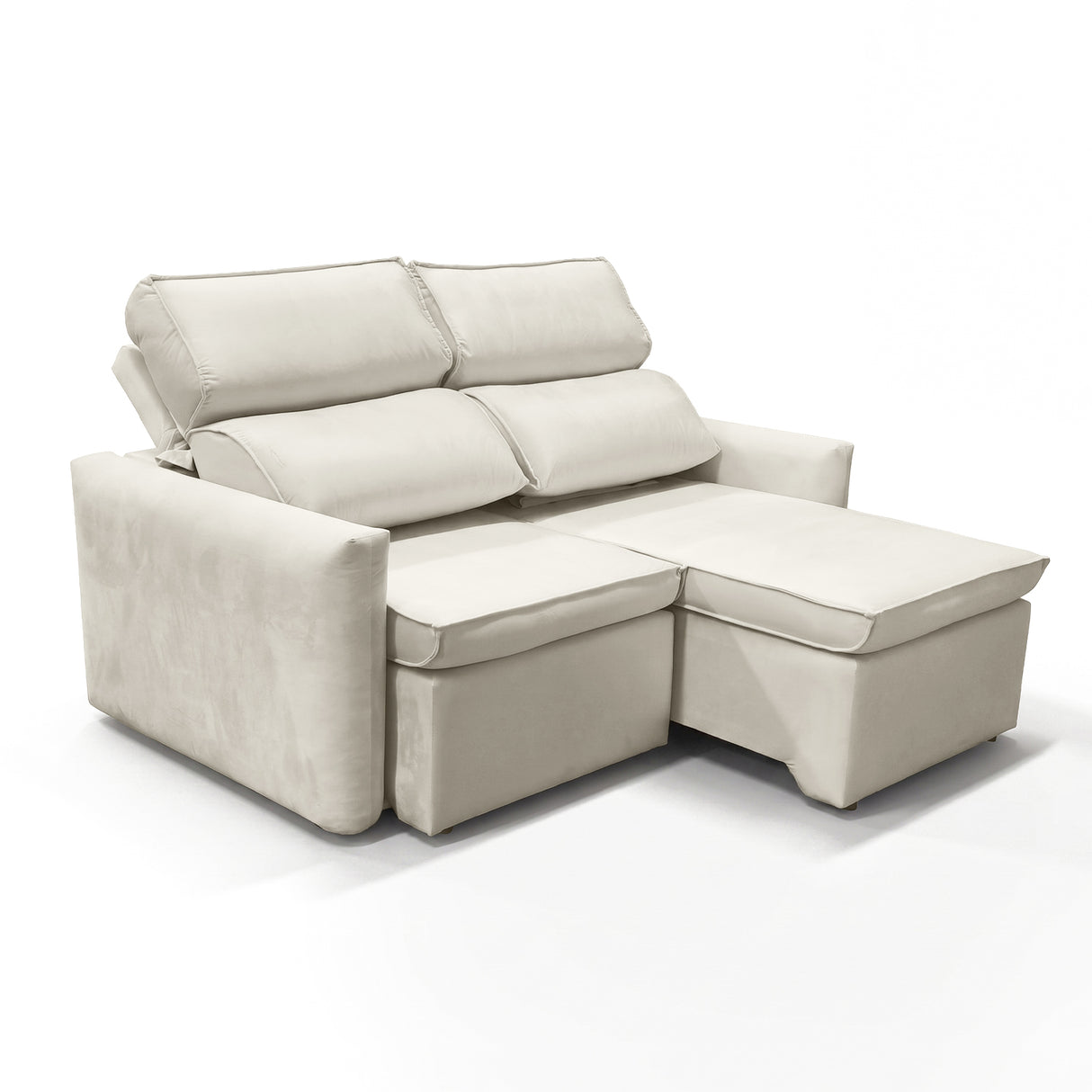 Sofá 2 Cuerpos Santiago Tela Beige - 1.70m Stock