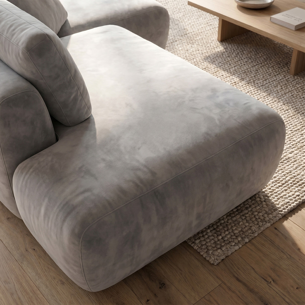 Sofá extensible Solana con pouf