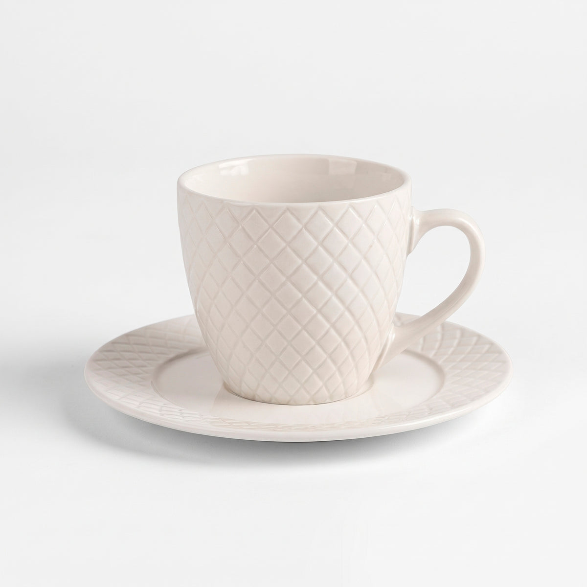 Set 6 Tazas + platillos porcelana Windsor