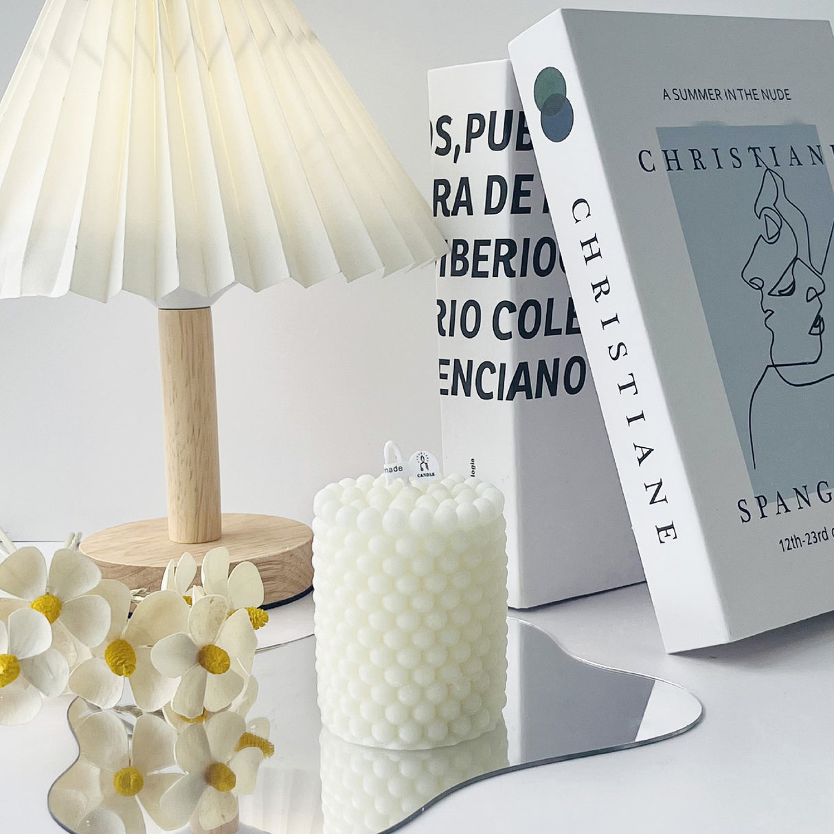 Vela de Cera Burbuja Cilíndrica Baja