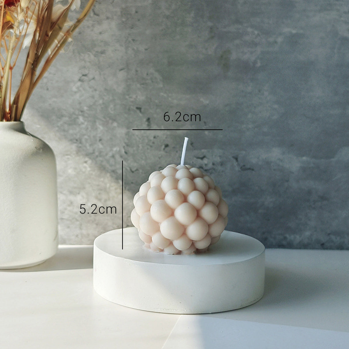 Vela de Cera Burbuja Nórdica