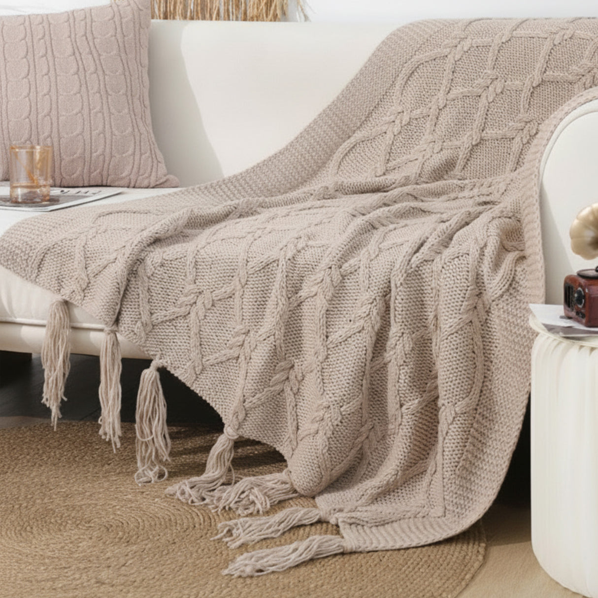 Manta Tejida Americana Flecos