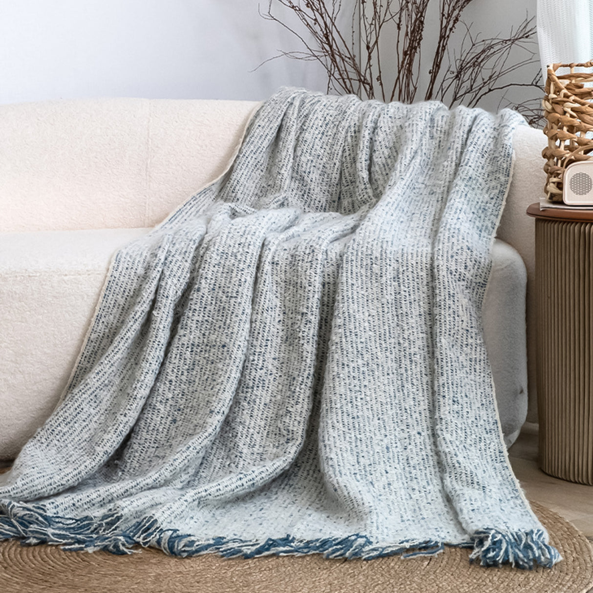 Manta Texturizada Decorativa