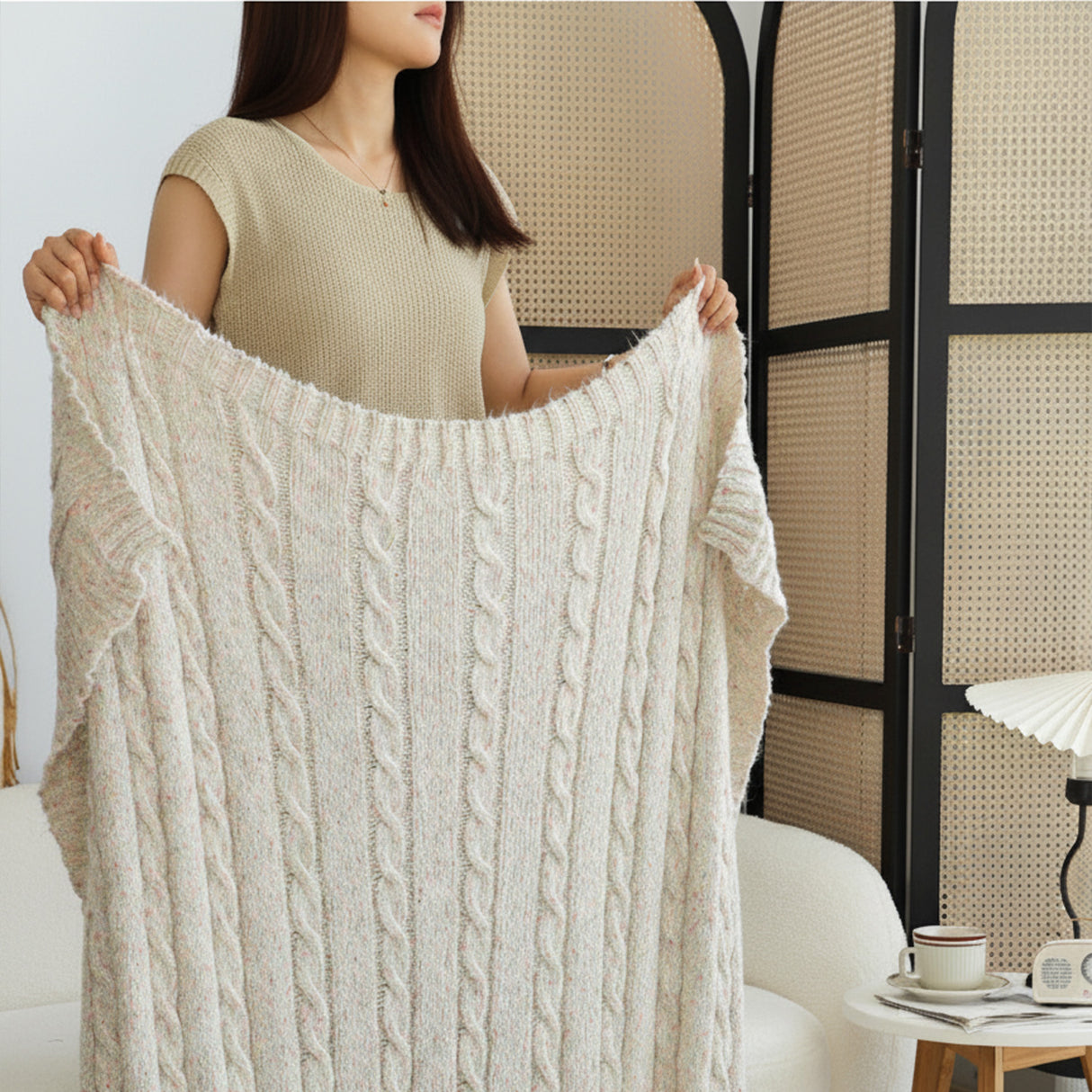 Manta Decorativa para Sofá