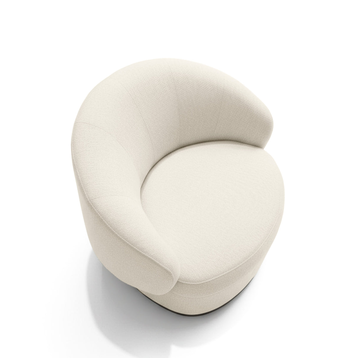 poltrona giratoria color beige claro