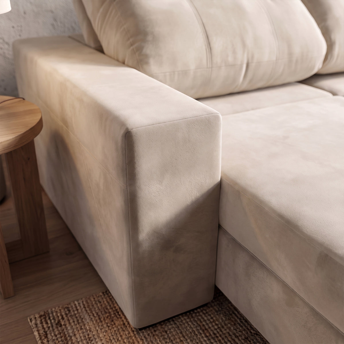 Sofá 3 cuerpos Royalle Tela Beige - 2.90m a Confección