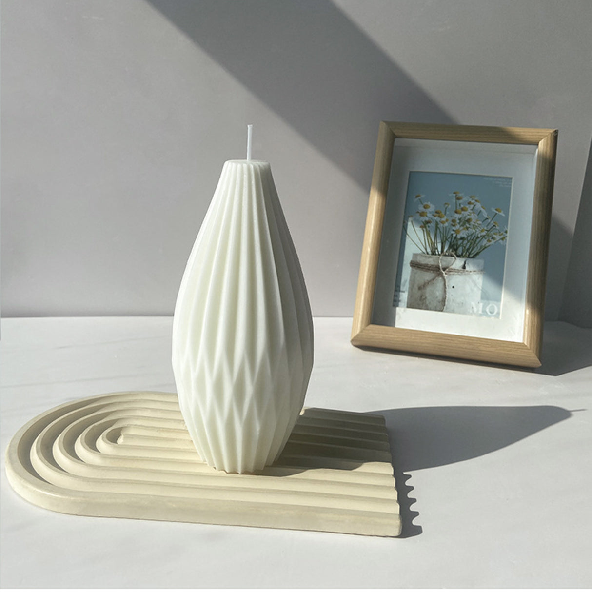 Vela de Cera Blanca Pera Nórdica