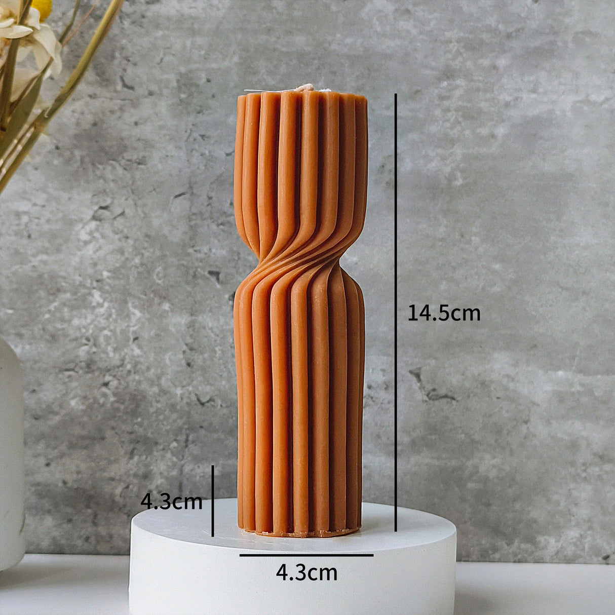 Vela de Cera Europea Caramelo