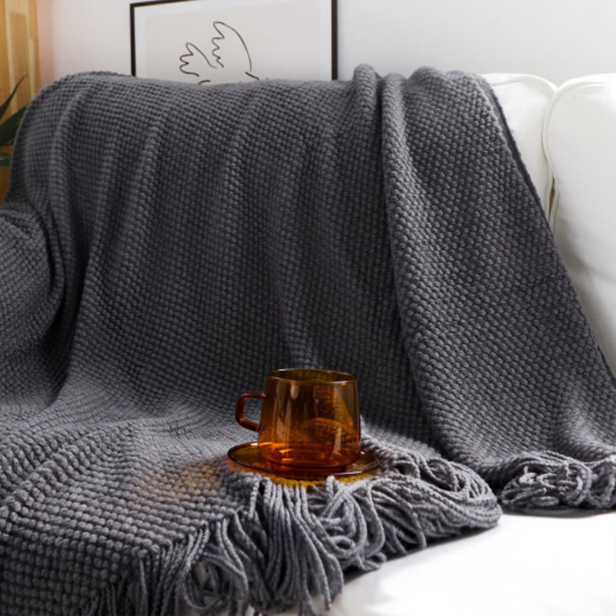 Manta Decorativa de Punto