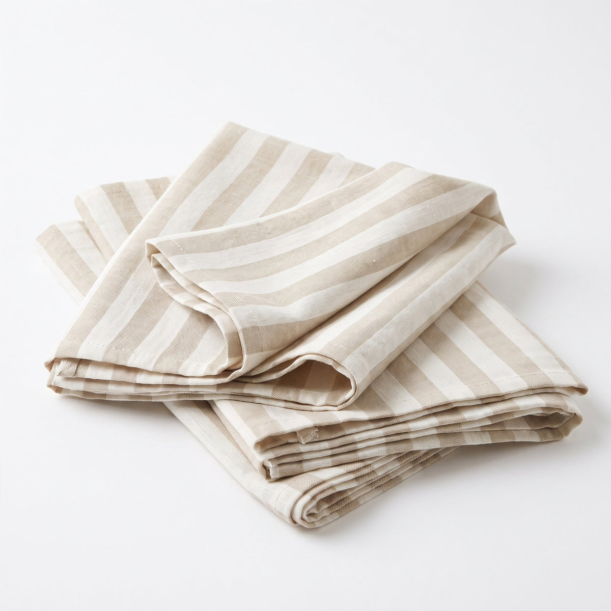 Set 4 Servilletas Laika Rayas Crudo