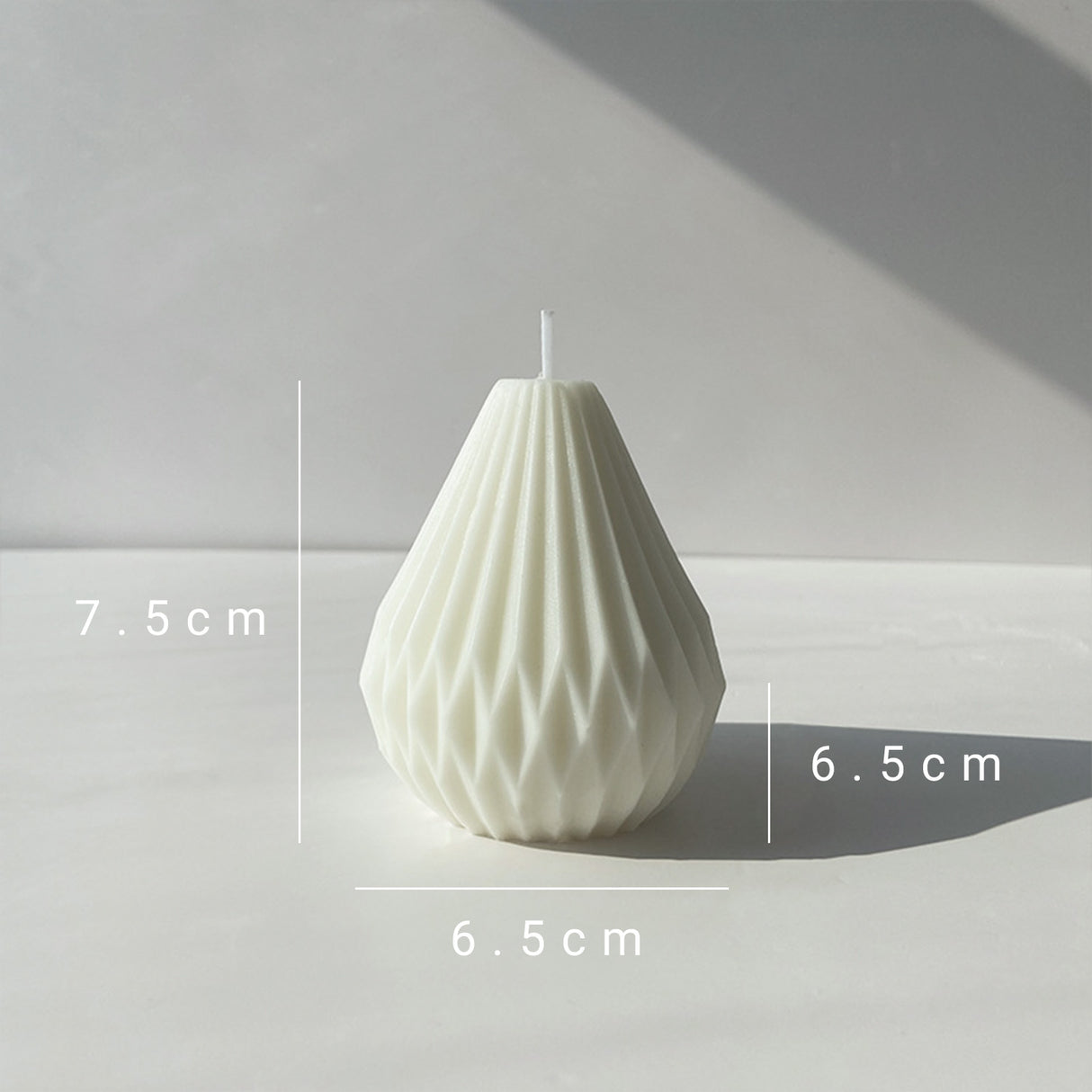 Vela de Cera Blanca Pera Nórdica