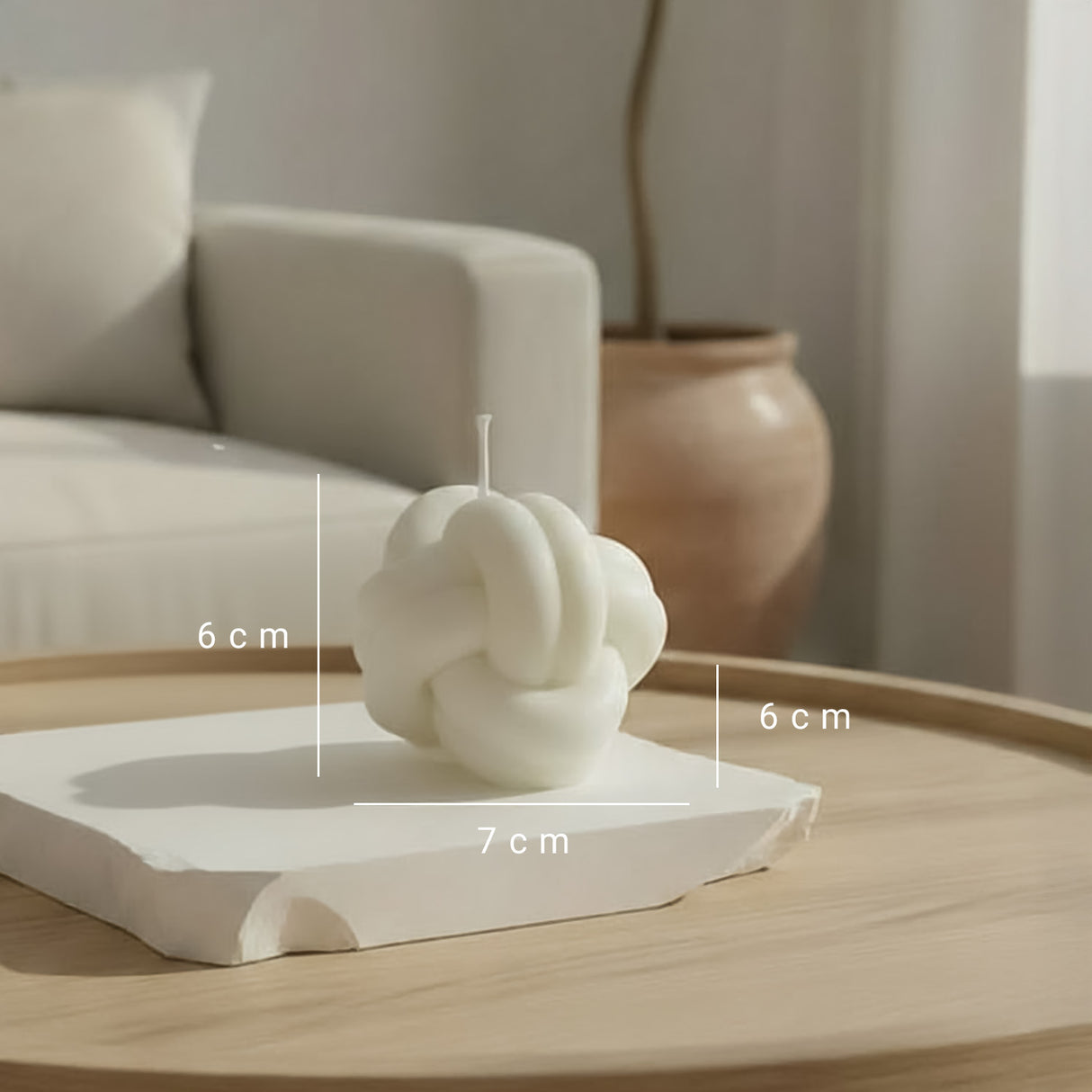 Vela de Cera Nórdico Nudo Infinito