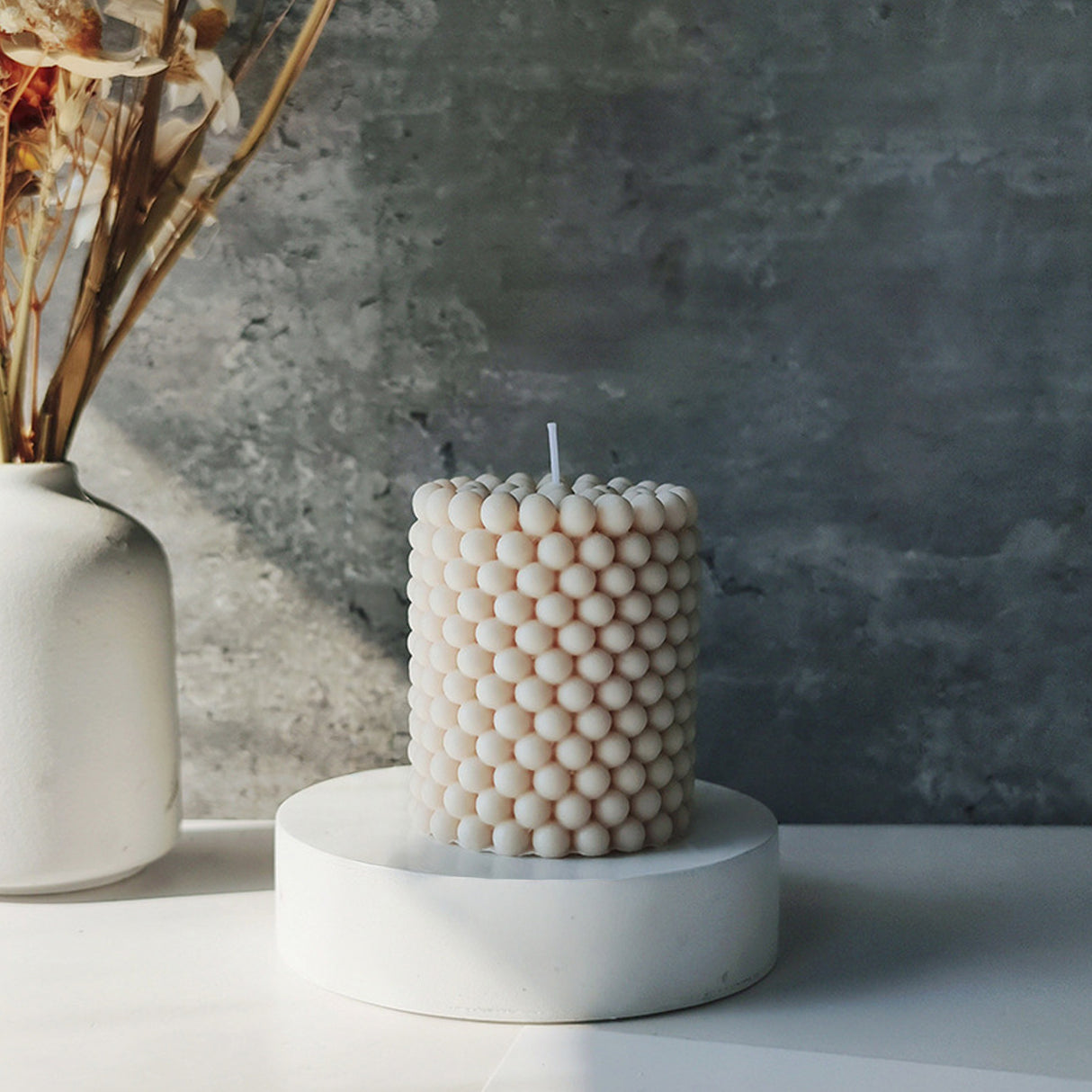 Vela de Cera Burbuja Cilíndrica Baja