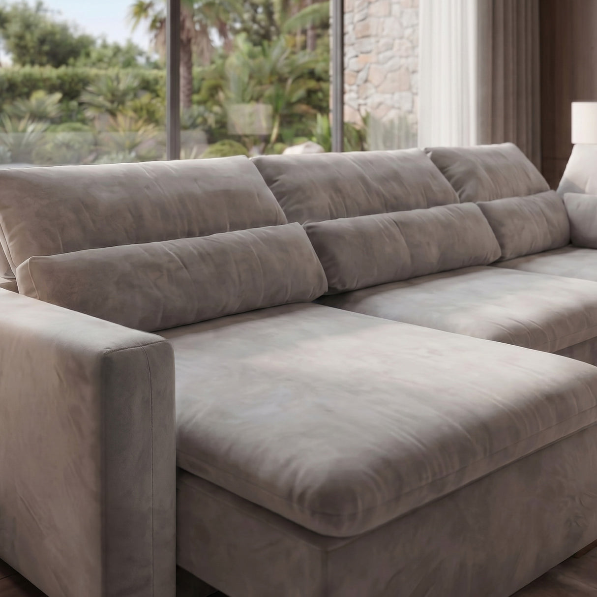 Sofá extensible y reclinable Dublin con Chaise Longue