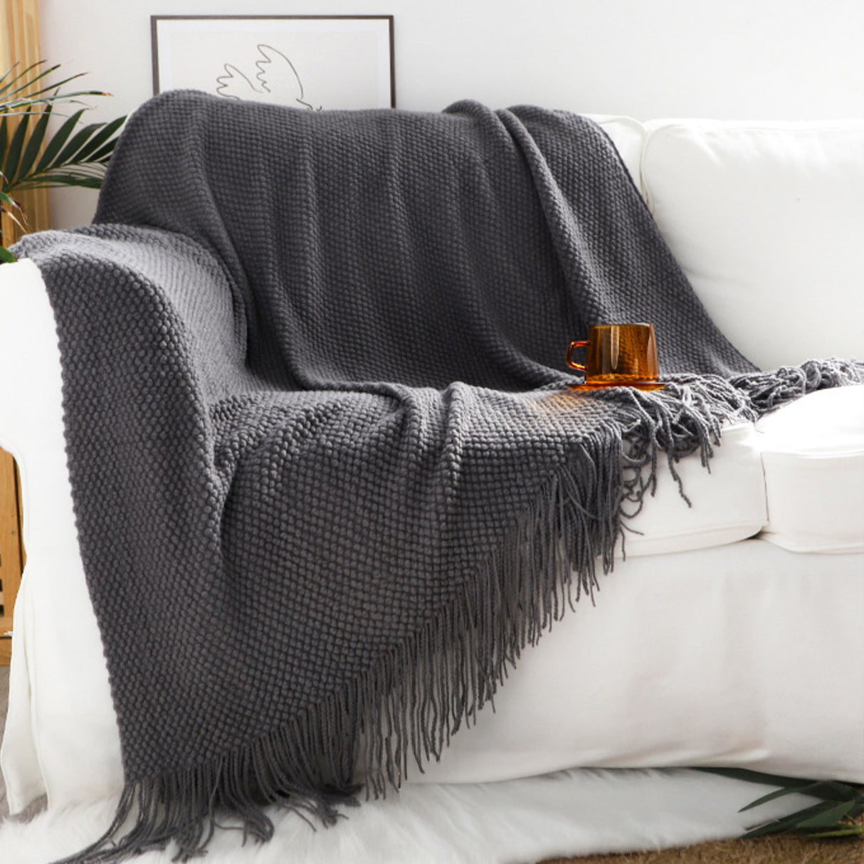 Manta Decorativa de Punto