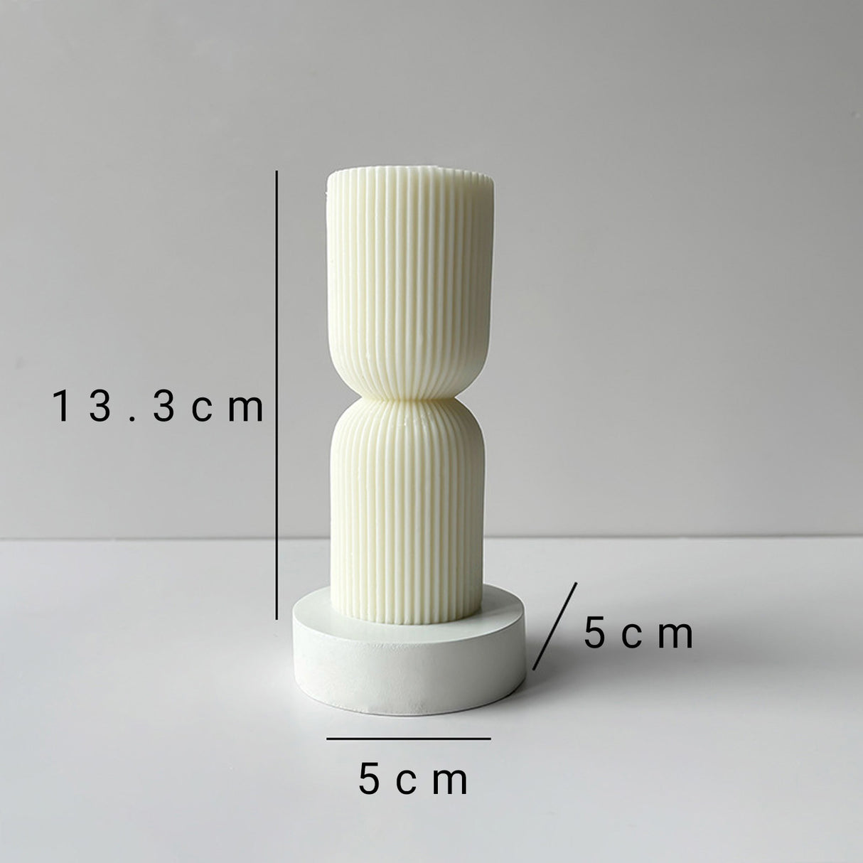 Vela de Cera Blanca Nórdica