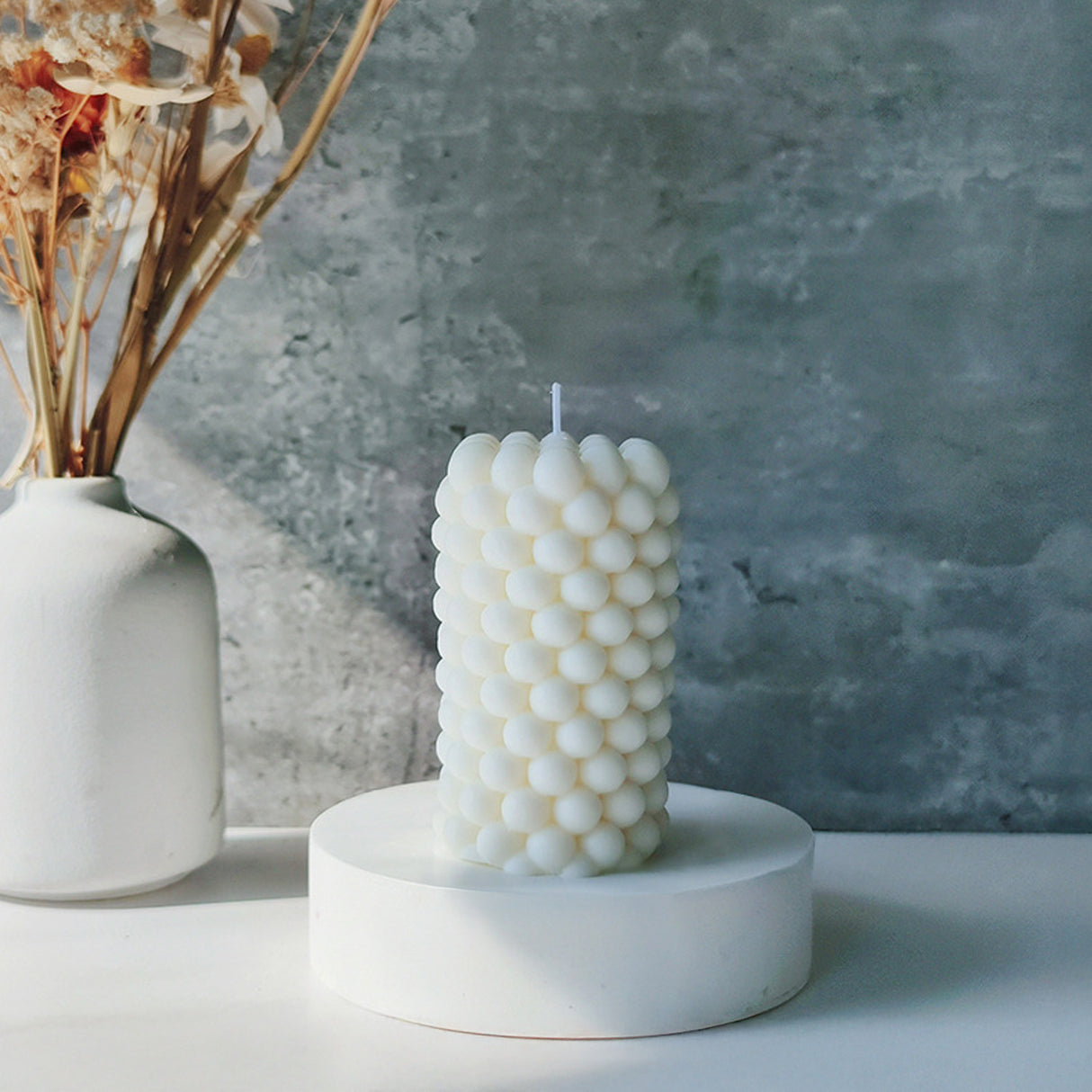 Vela de Cera Burbuja Cilíndrica