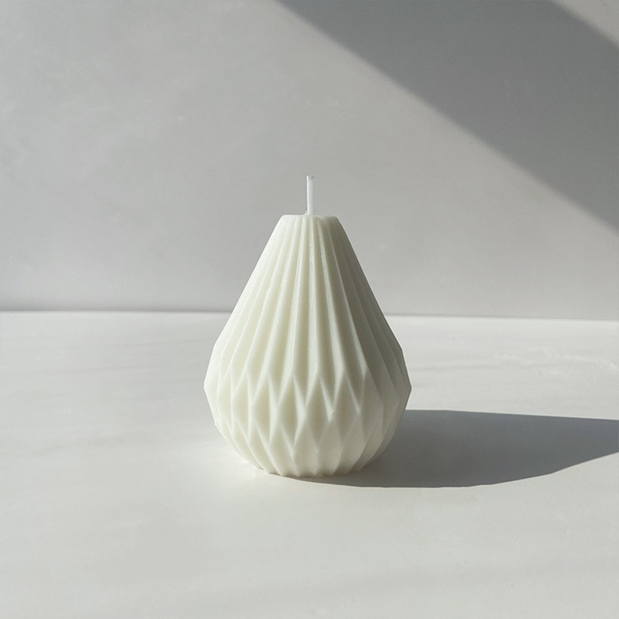 Vela de Cera Blanca Pera Nórdica