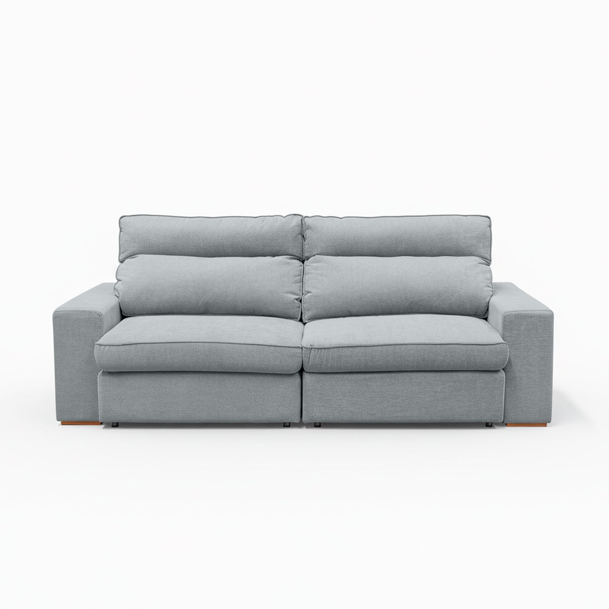 sofá extensible de 2 cuerpos color gris