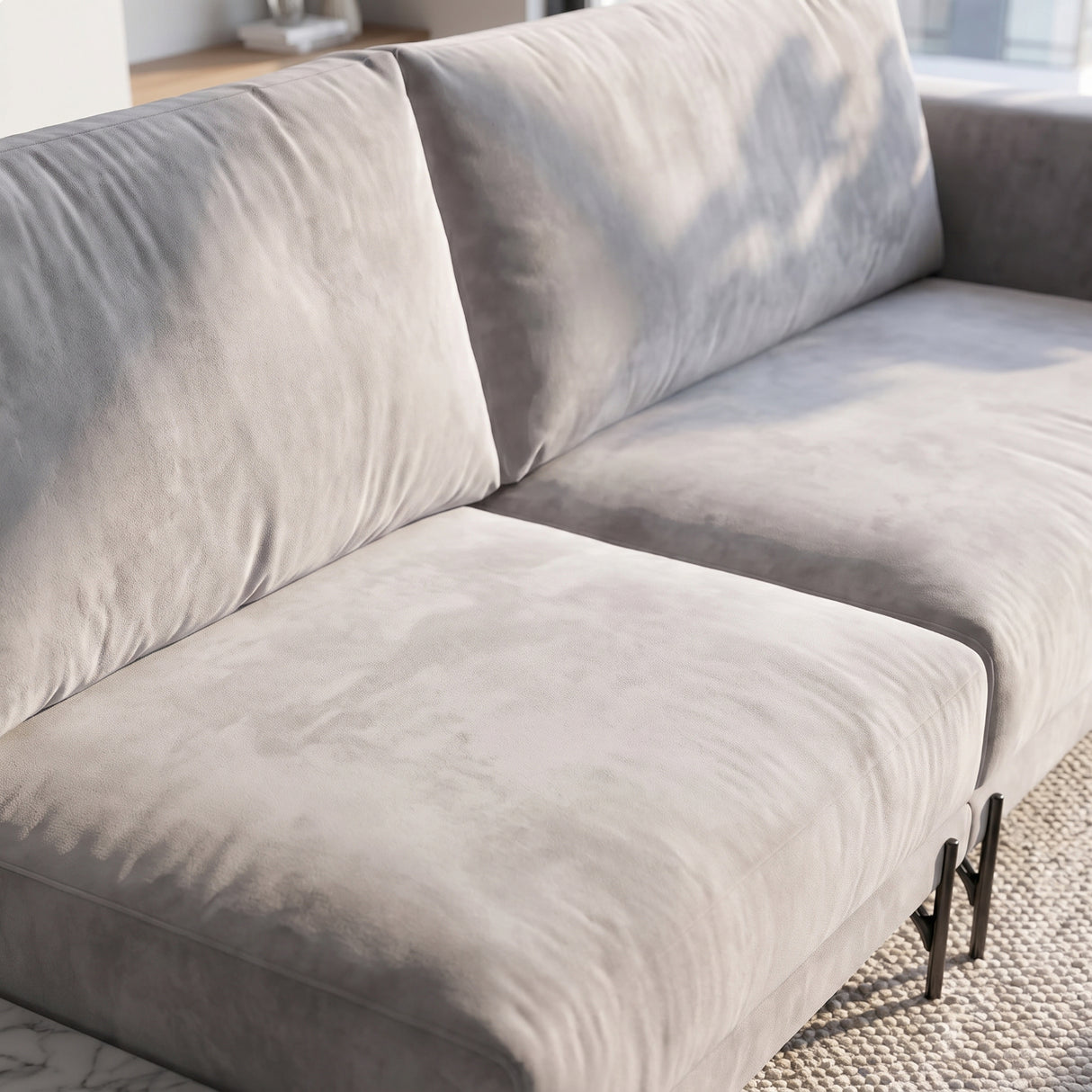 Sofá Cobble con Mesa de Mármol