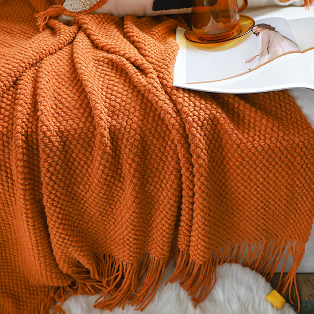 Manta Decorativa de Punto