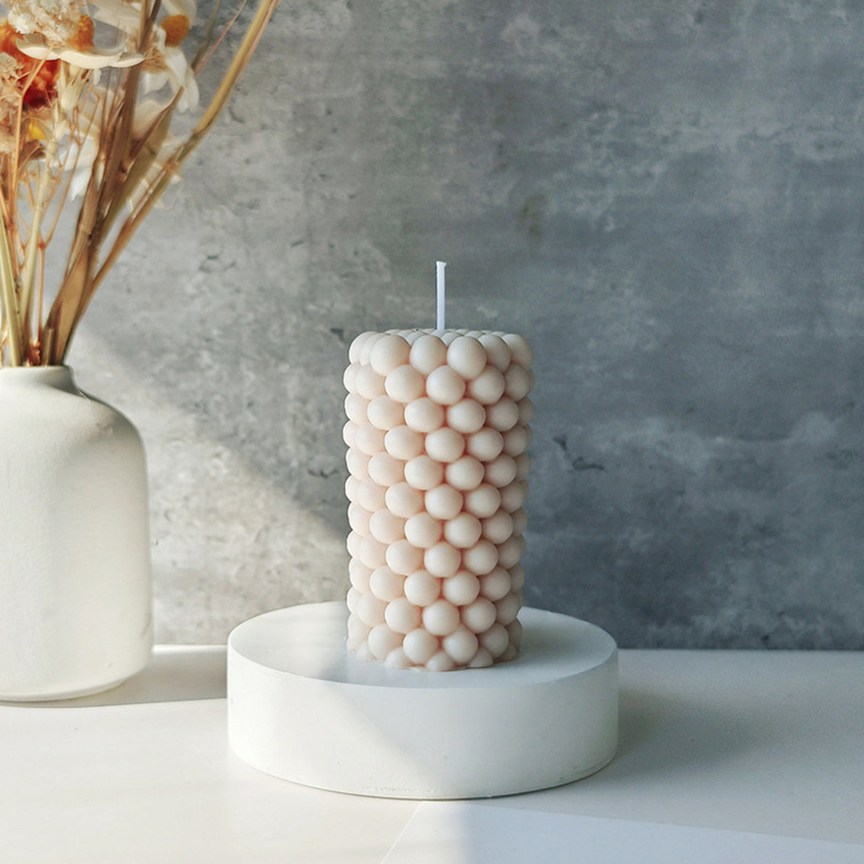 Vela de Cera Burbuja Cilíndrica