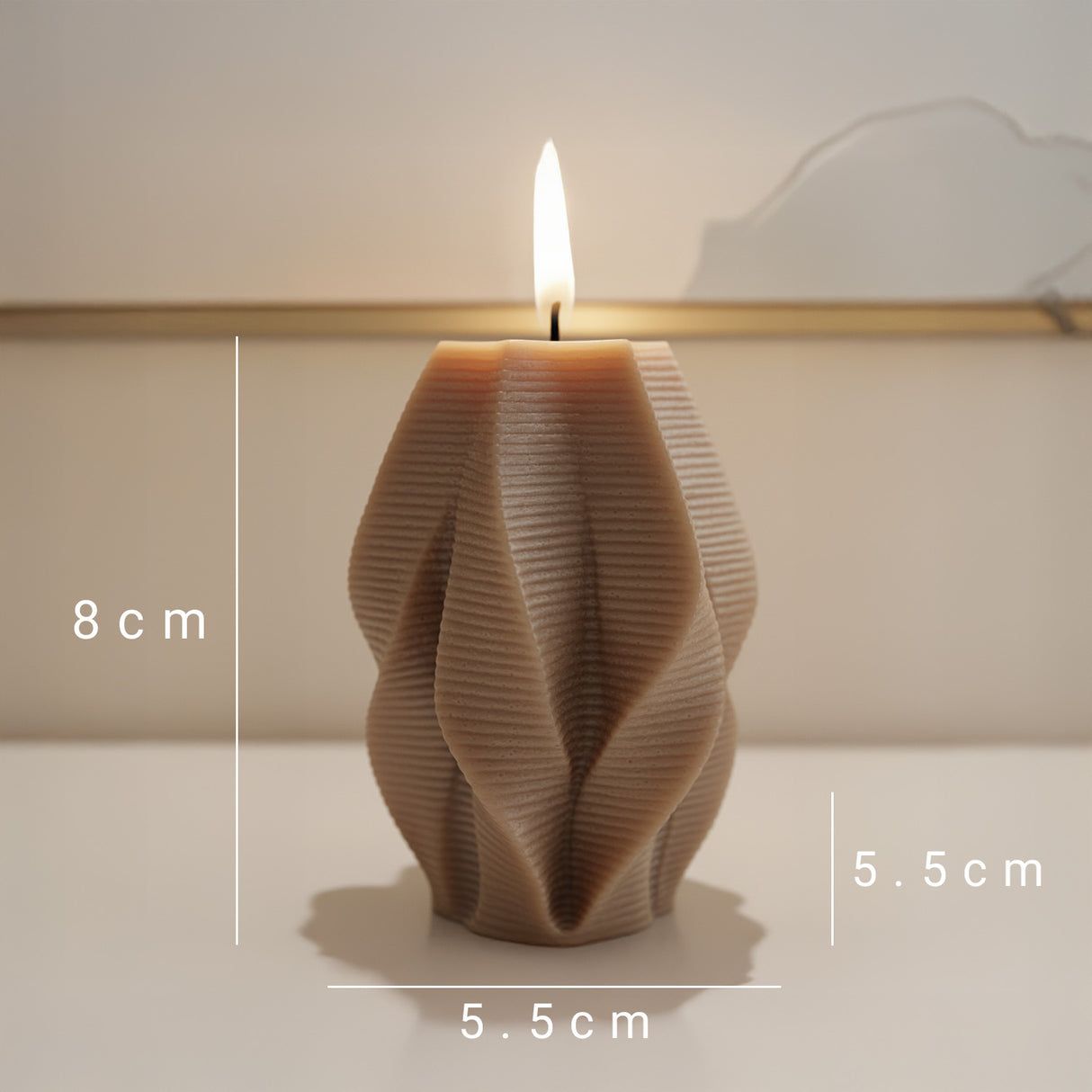 Vela de Cera Pilares Con Espiral